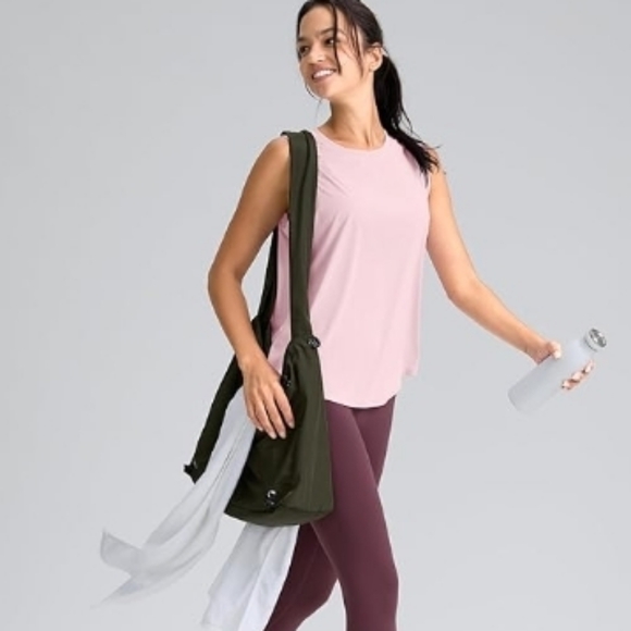 Sleeveless Workout Active Tennis Yoga Athletic Top Pink - Picture 3 of 6